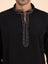 Midnight Noir Embellished Neck Kurta Set