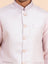 Light Pink Embroidered Nehru Jacket