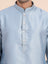 Steel Blue Solid Kurta Set