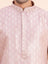 Rose Gold Brocade Kurta Set
