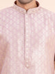 Rose Gold Brocade Kurta Set