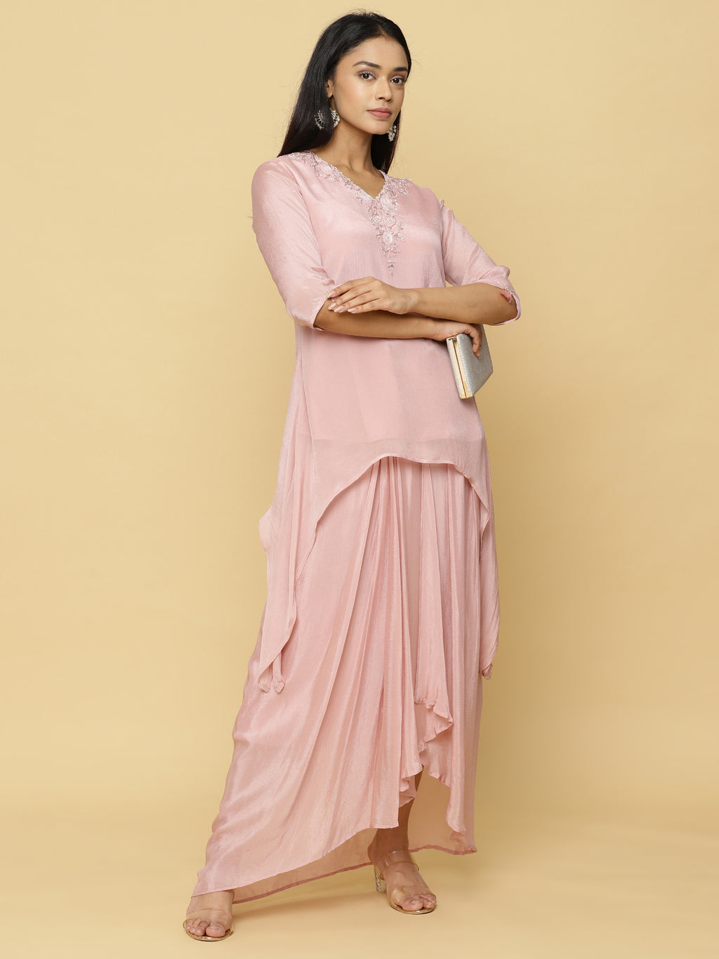 Soft Pink Layered Co-ord Set