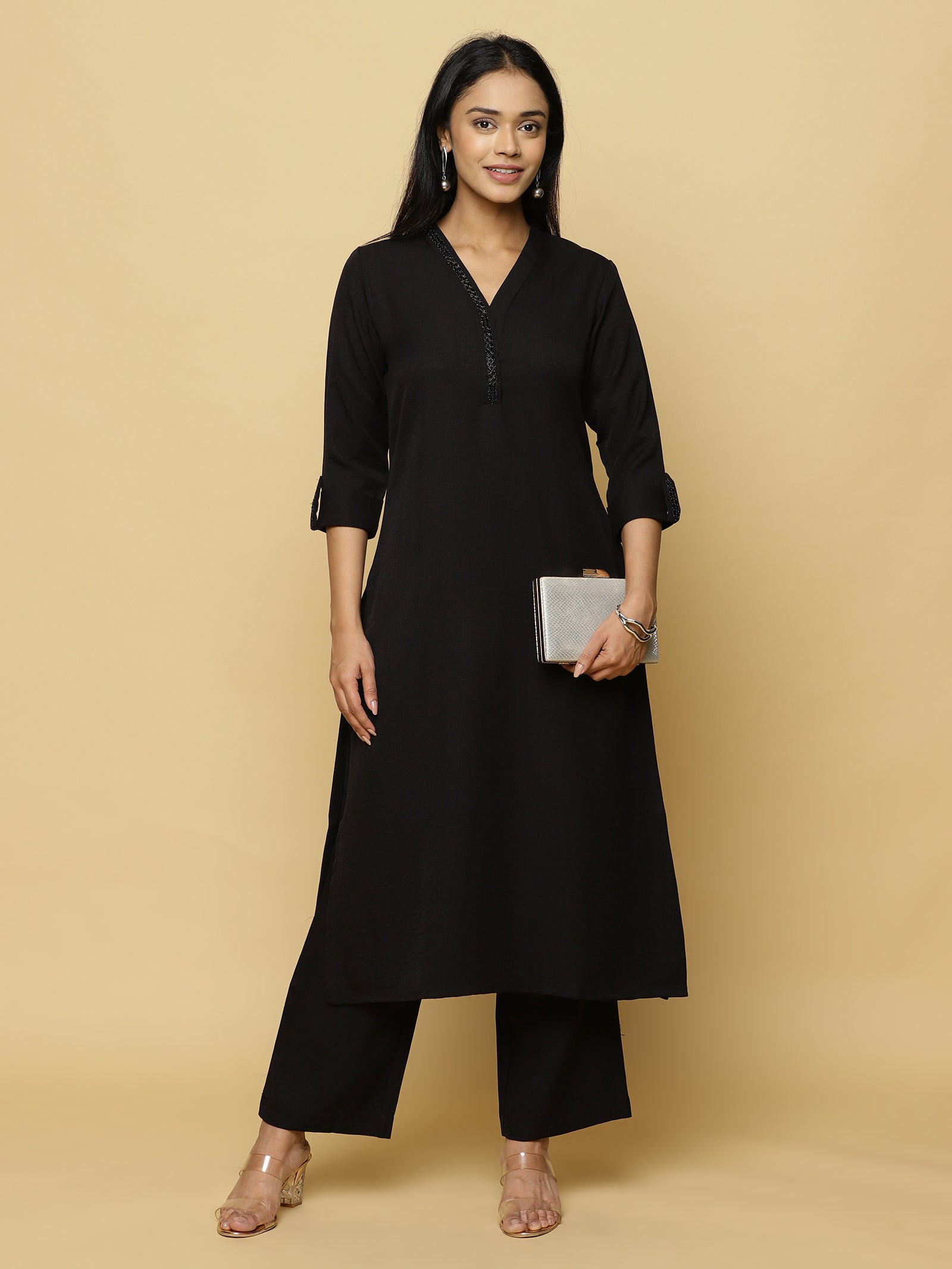 Classic Black Tunic Co-ord Set