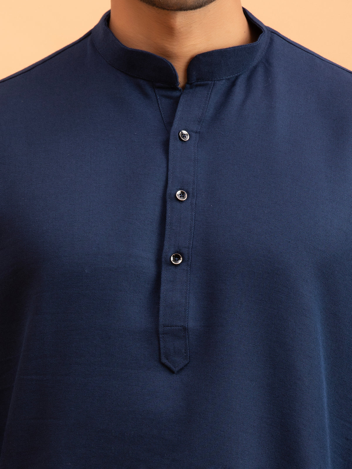 Midnight Navy Minimalist Kurta