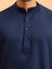 Midnight Navy Minimalist Kurta