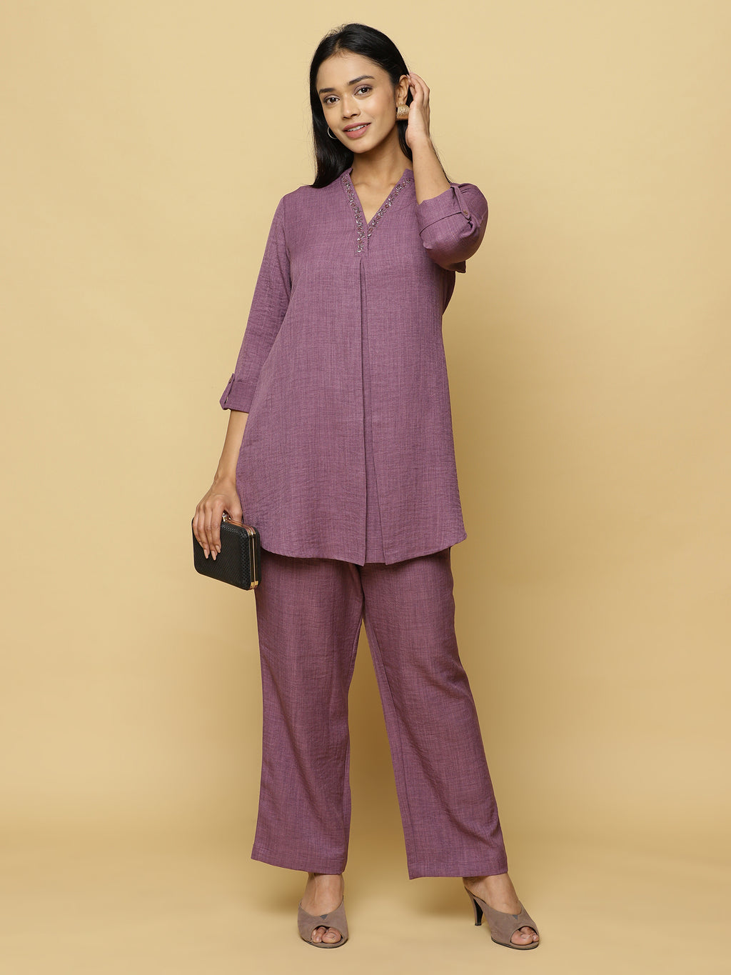 Amethyst  Short Tunic Co-ord Set