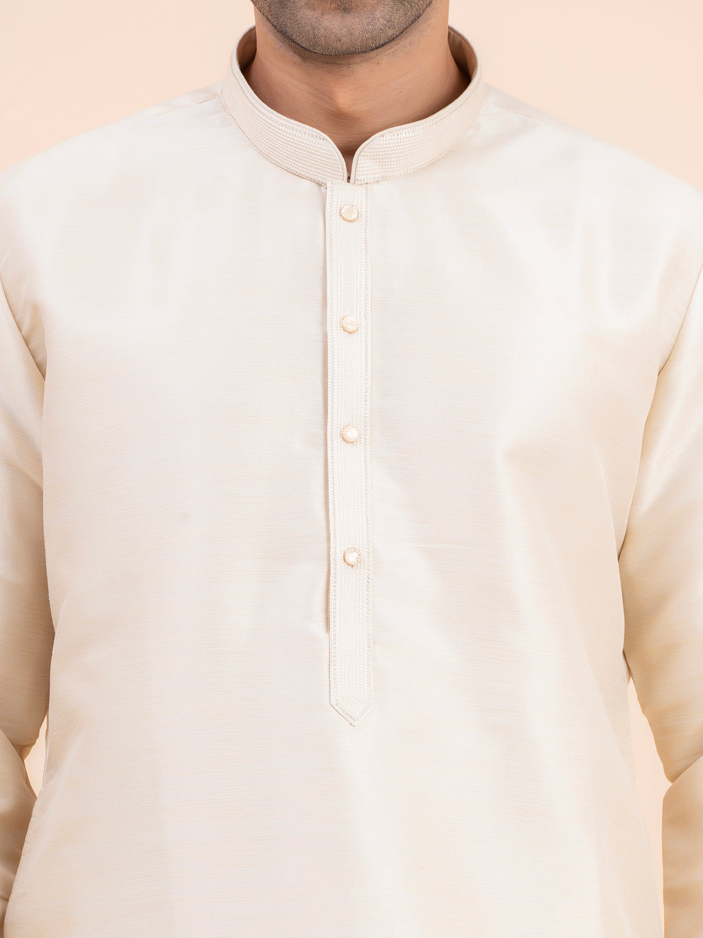 Ivory Solid Kurta Set