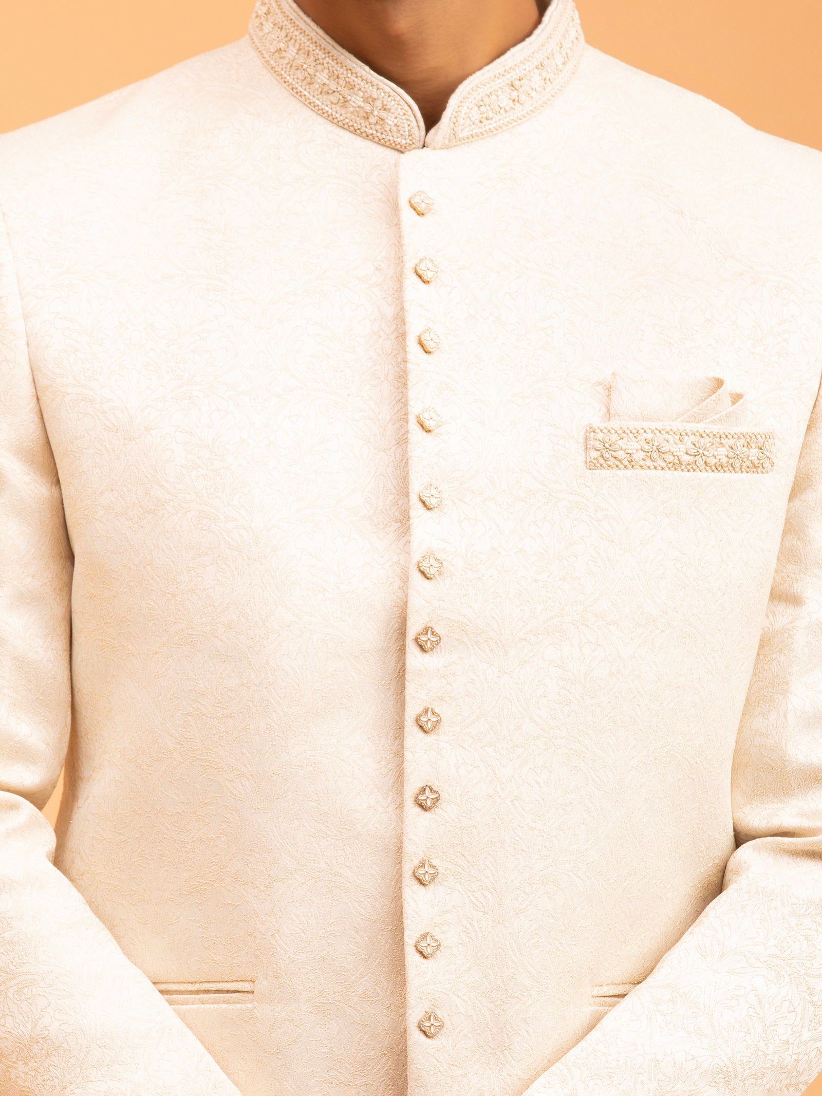 Ivory Heritage Embroidered Jodhpuri Set