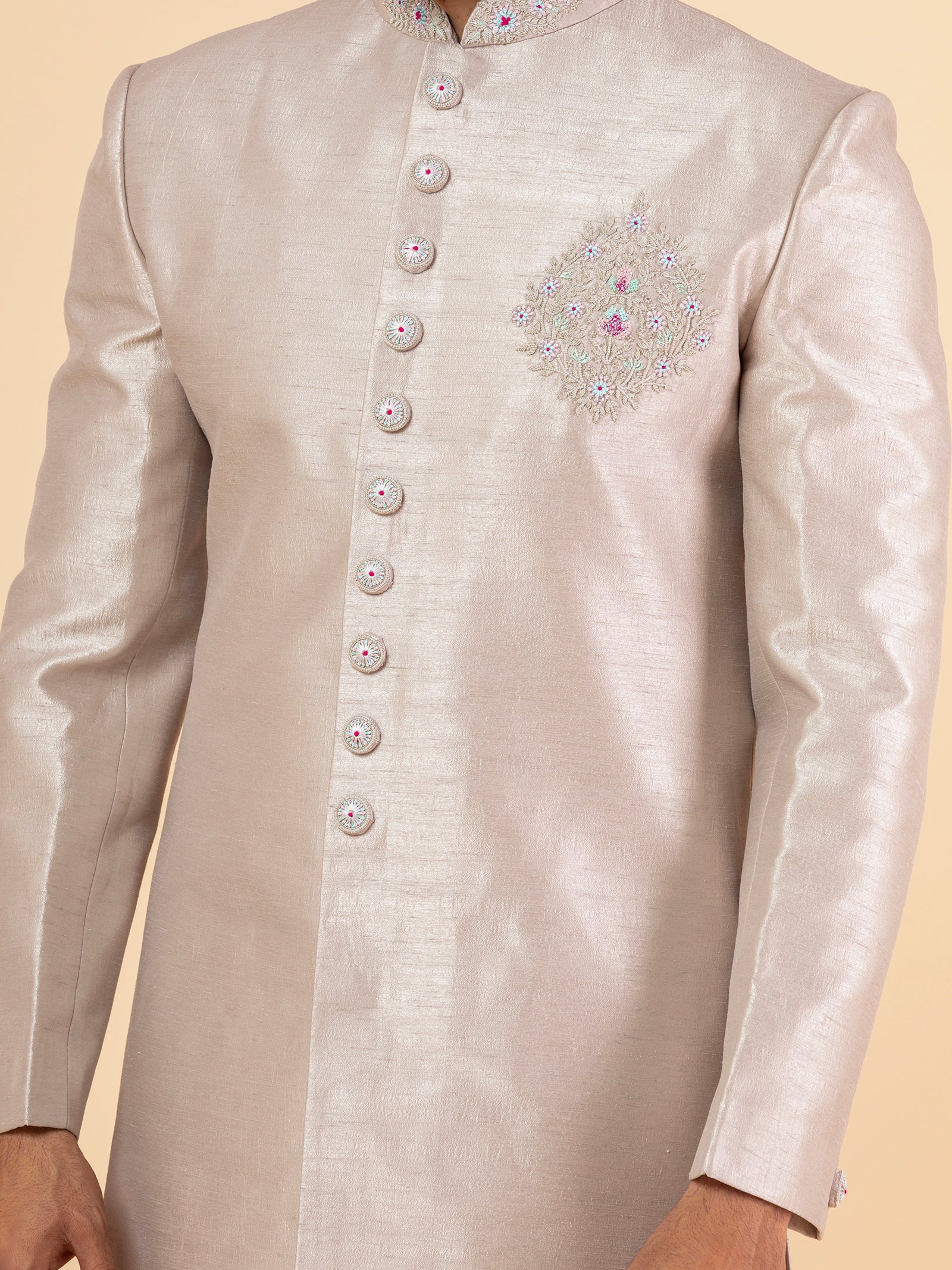 Moonlit Slub Sherwani