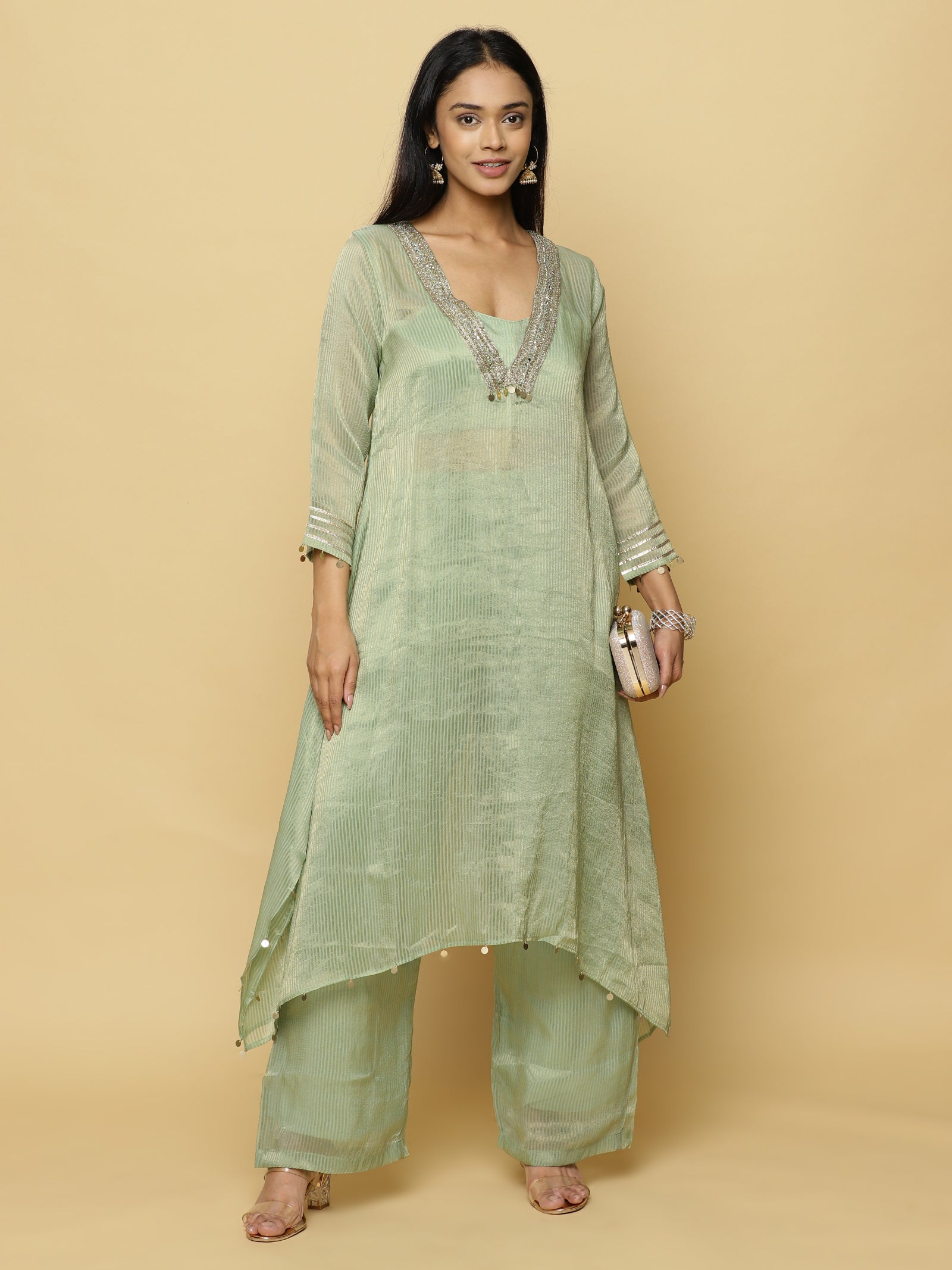 Mint Green Sheer Co-ord Set