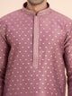 Metallic Rose Woven Kurta Set
