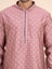 Dusty Pink Woven Kurta Set
