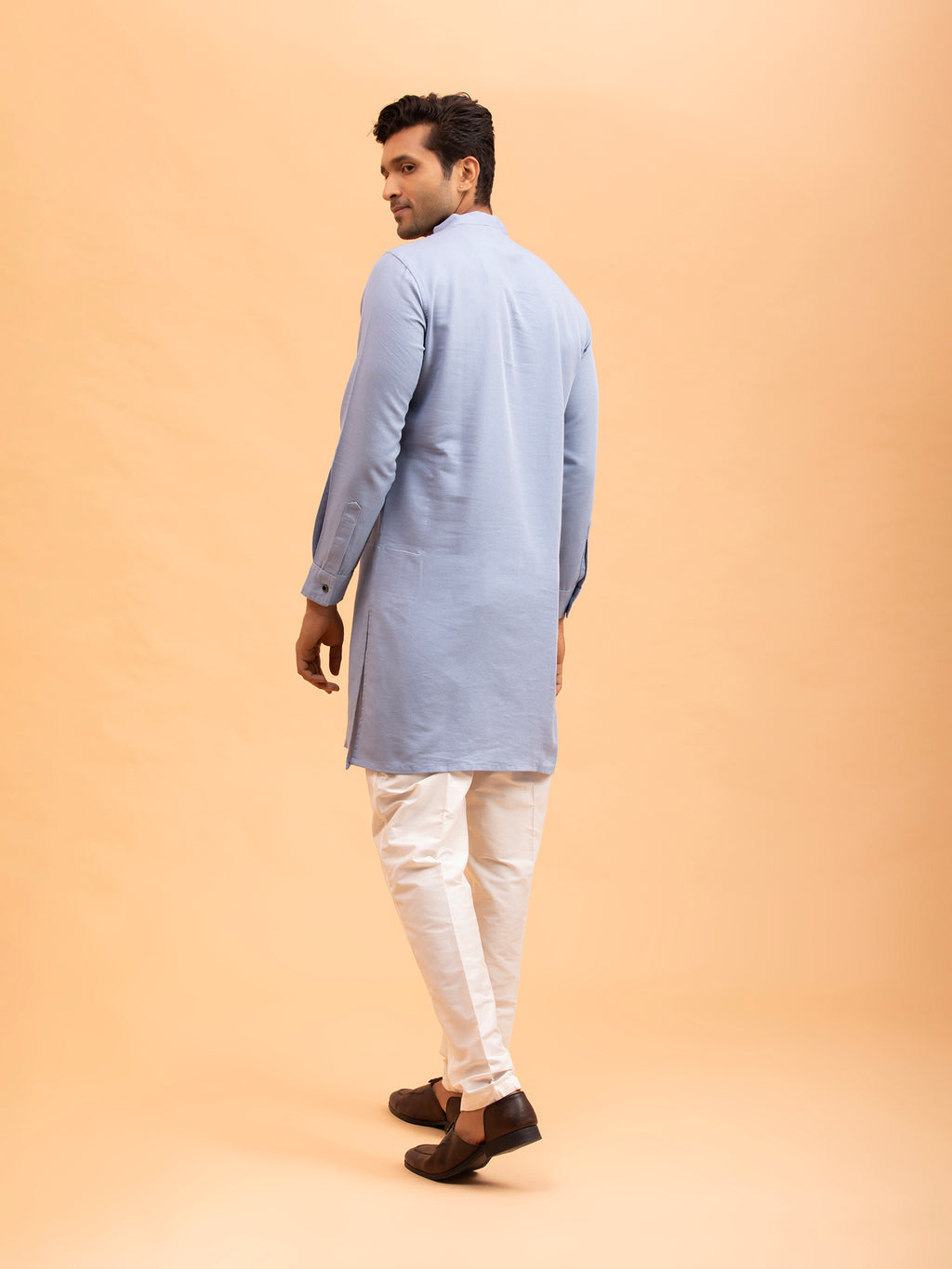 Sky Blue Minimalist Kurta