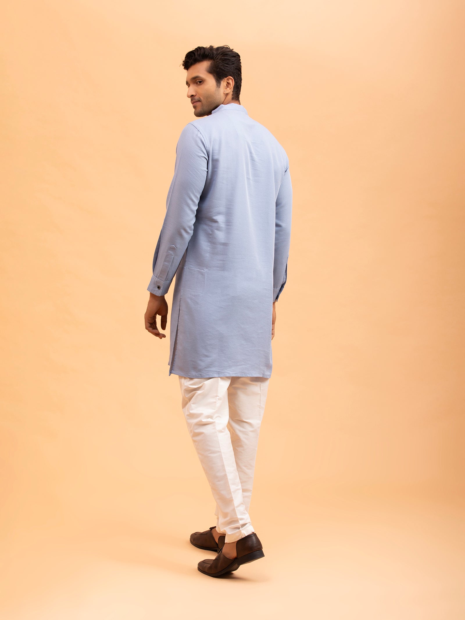 Sky Blue Minimalist Kurta