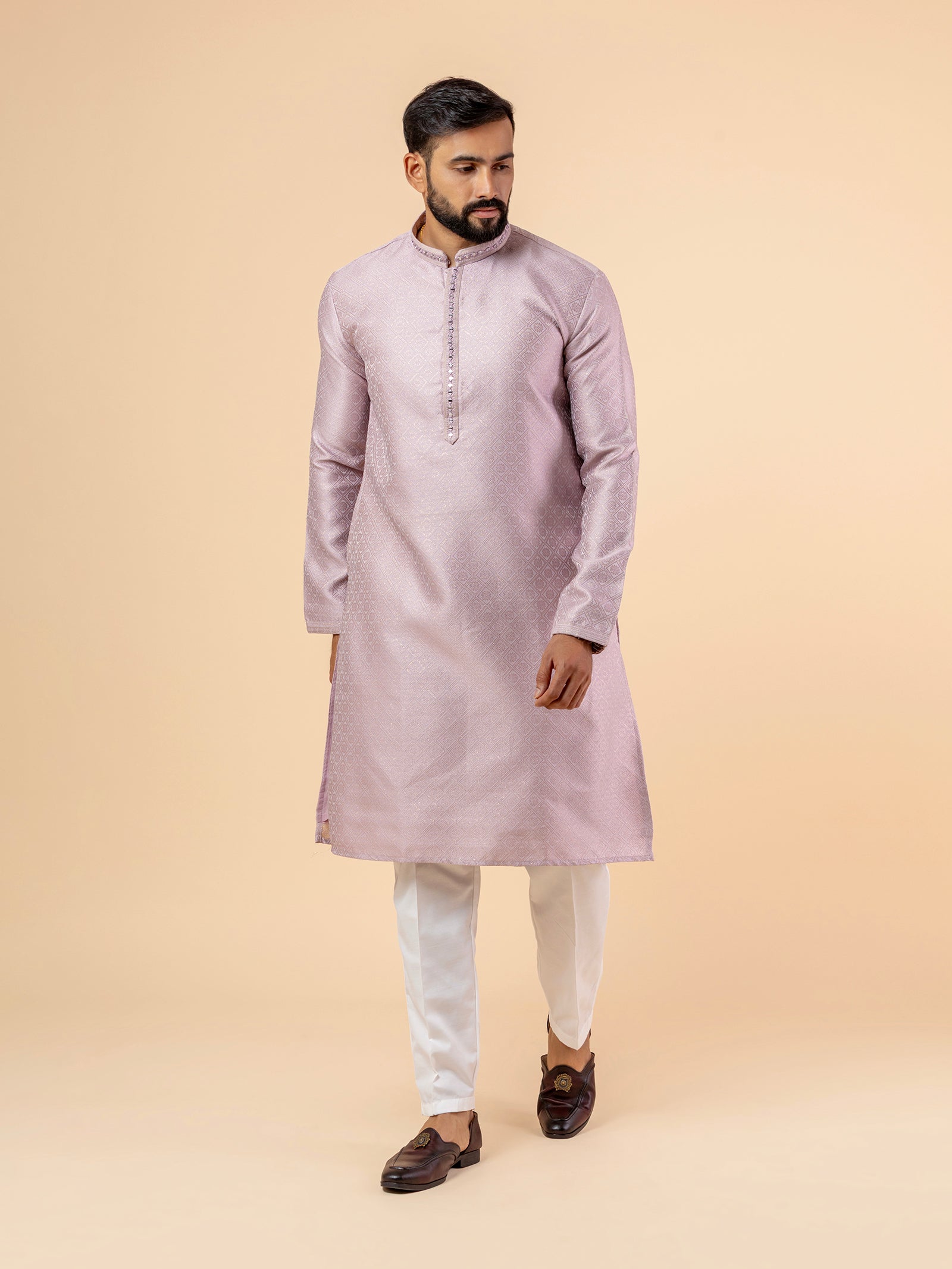 Lavender Shine Prism Kurta Set