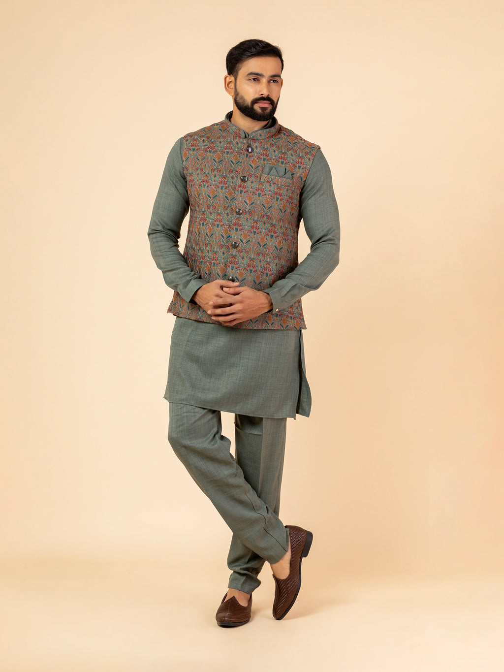 Sage Tapestry Jacket Set