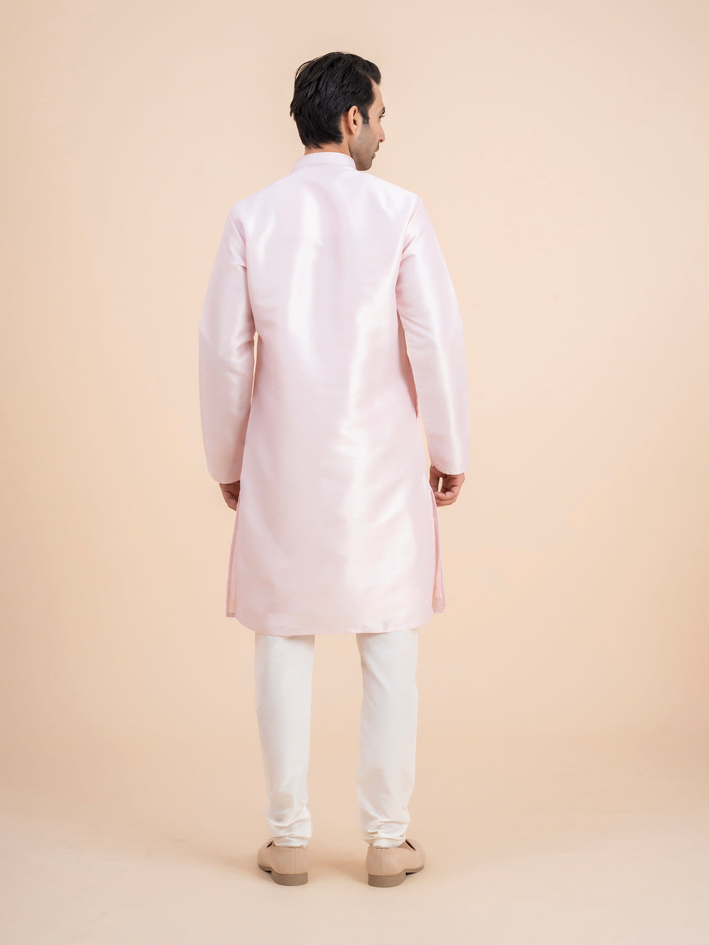 Soft Pink Solid Kurta Set