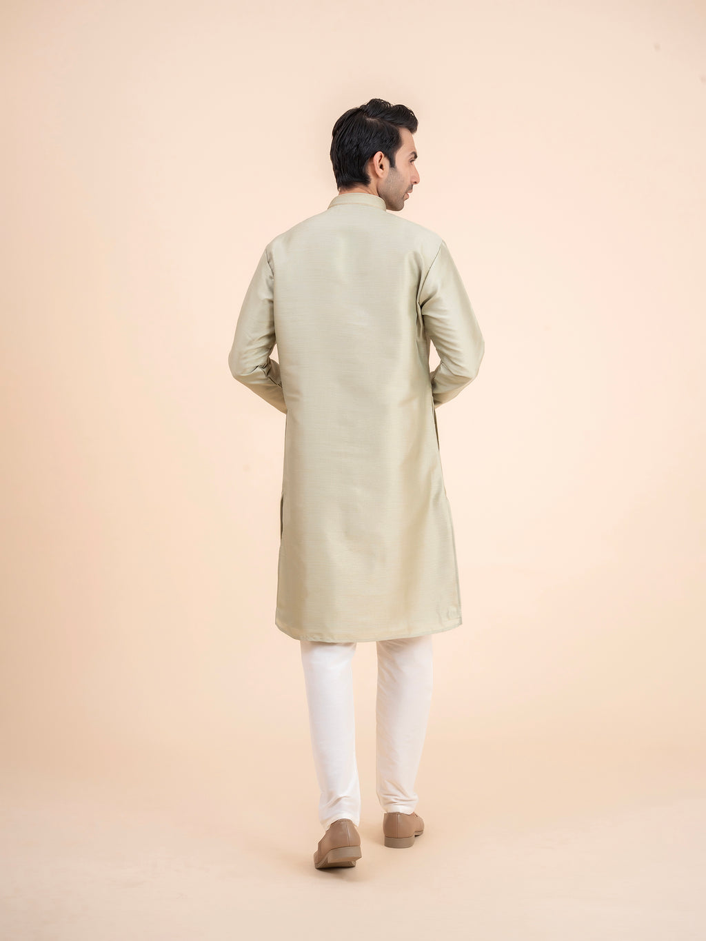 Sage Green Solid Kurta Set