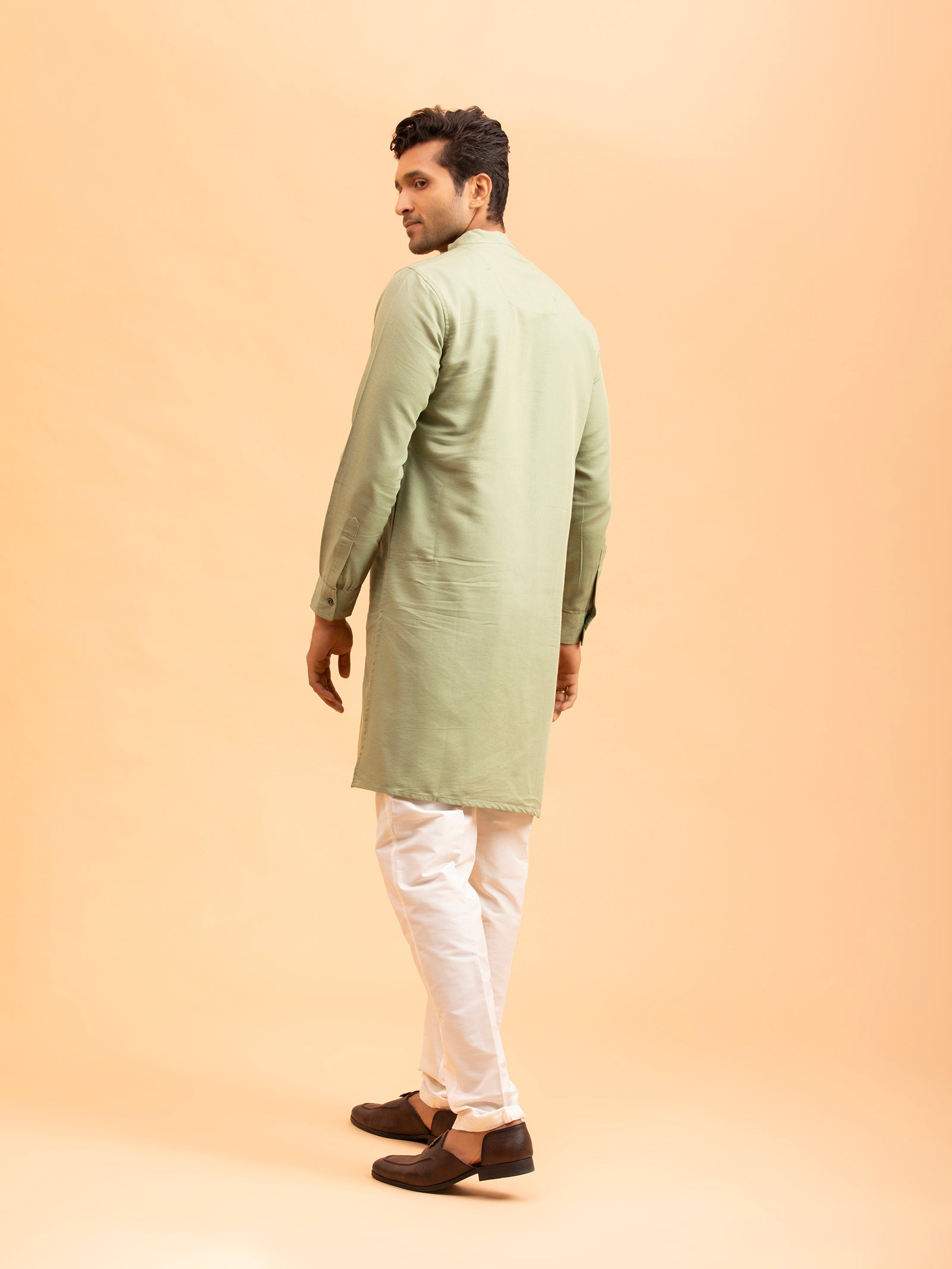 Sage Green Minimalist Kurta
