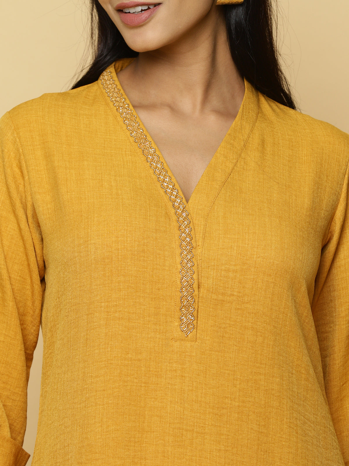 Mustard Textured Co-ord Set