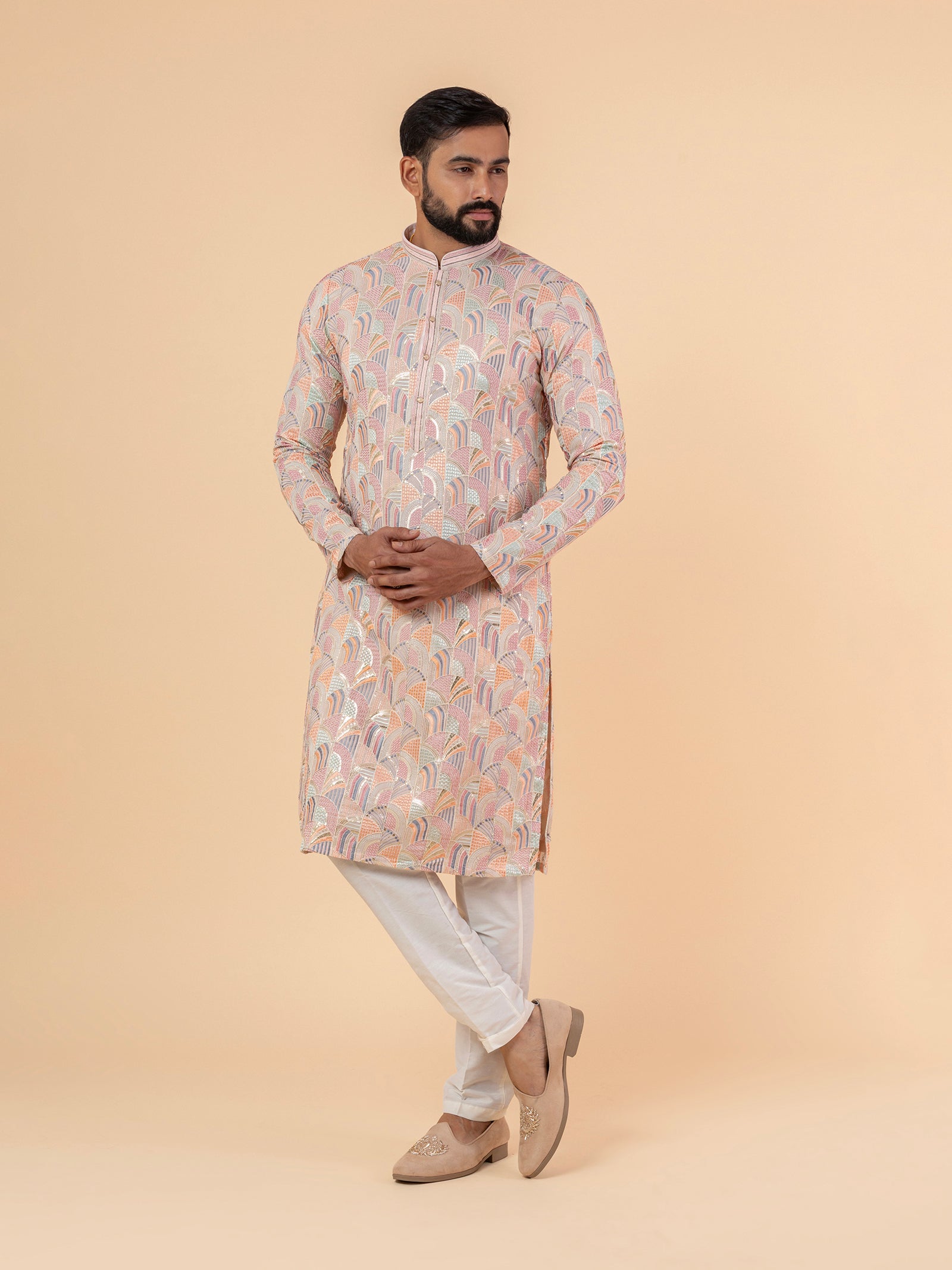 Pastel Prism Kurta Set