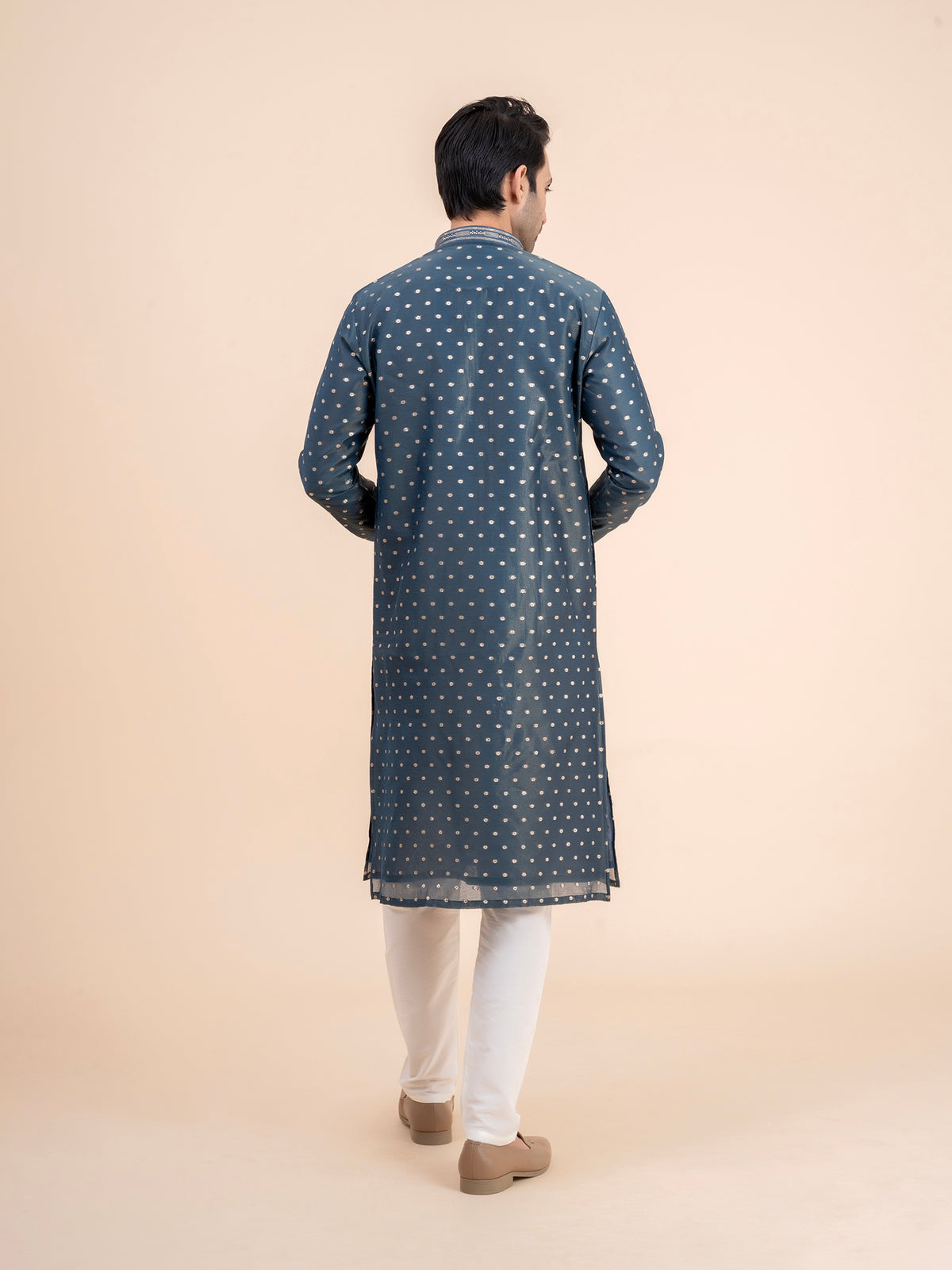 Steel Blue Kurta Set
