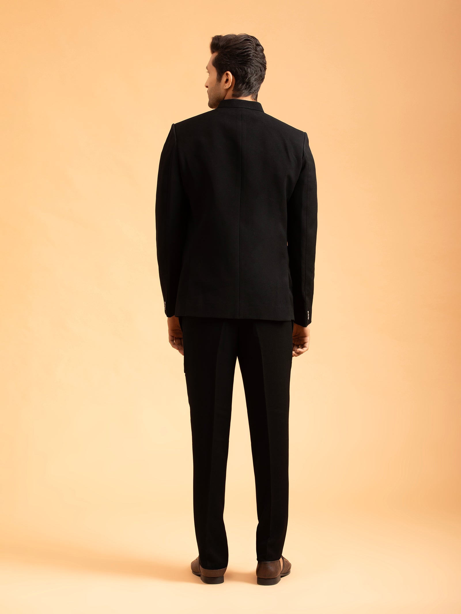 Obsidian Black Tailored Jodhpuri Set