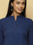 Navy Blue Mandarin Coord Set