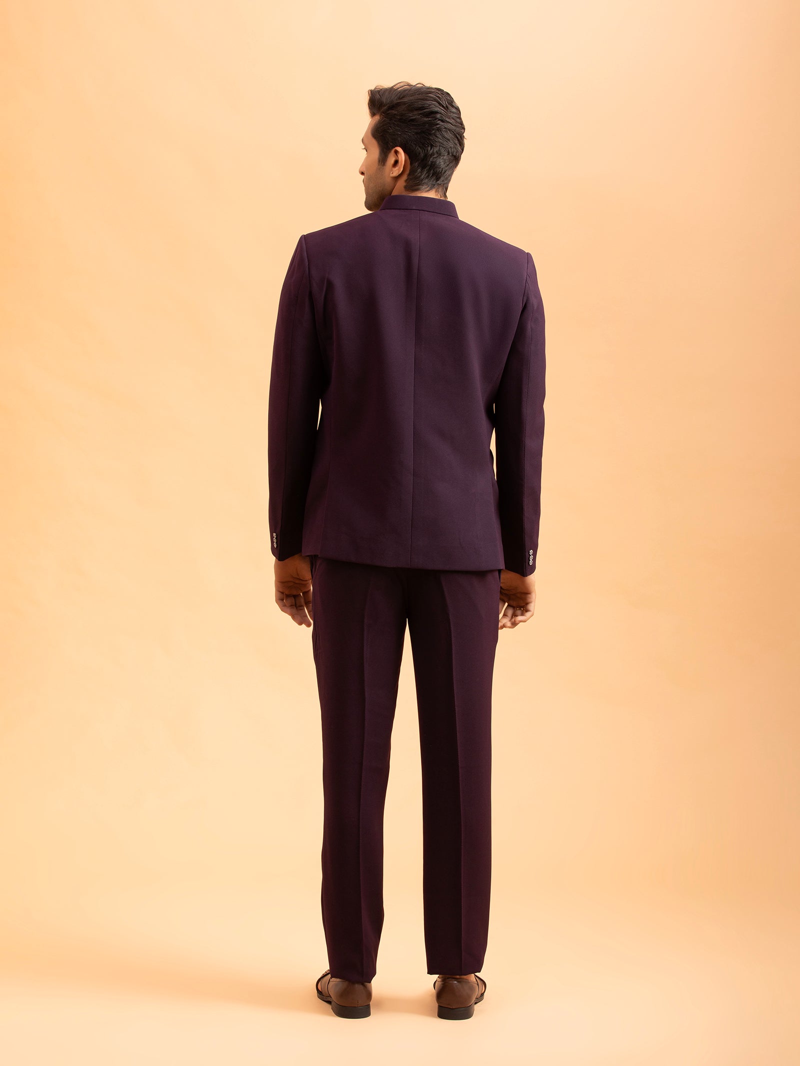 Royal Plum Tailored Jodhpuri Set