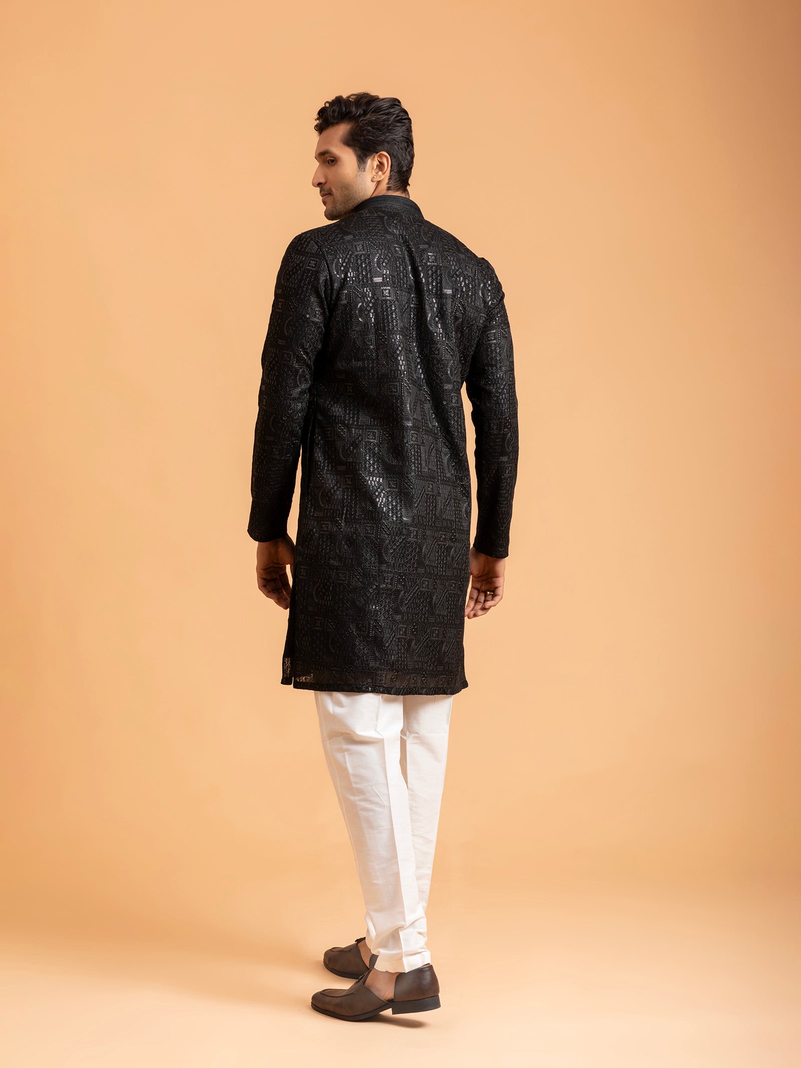 Obsidian Ink Placket Kurta Set