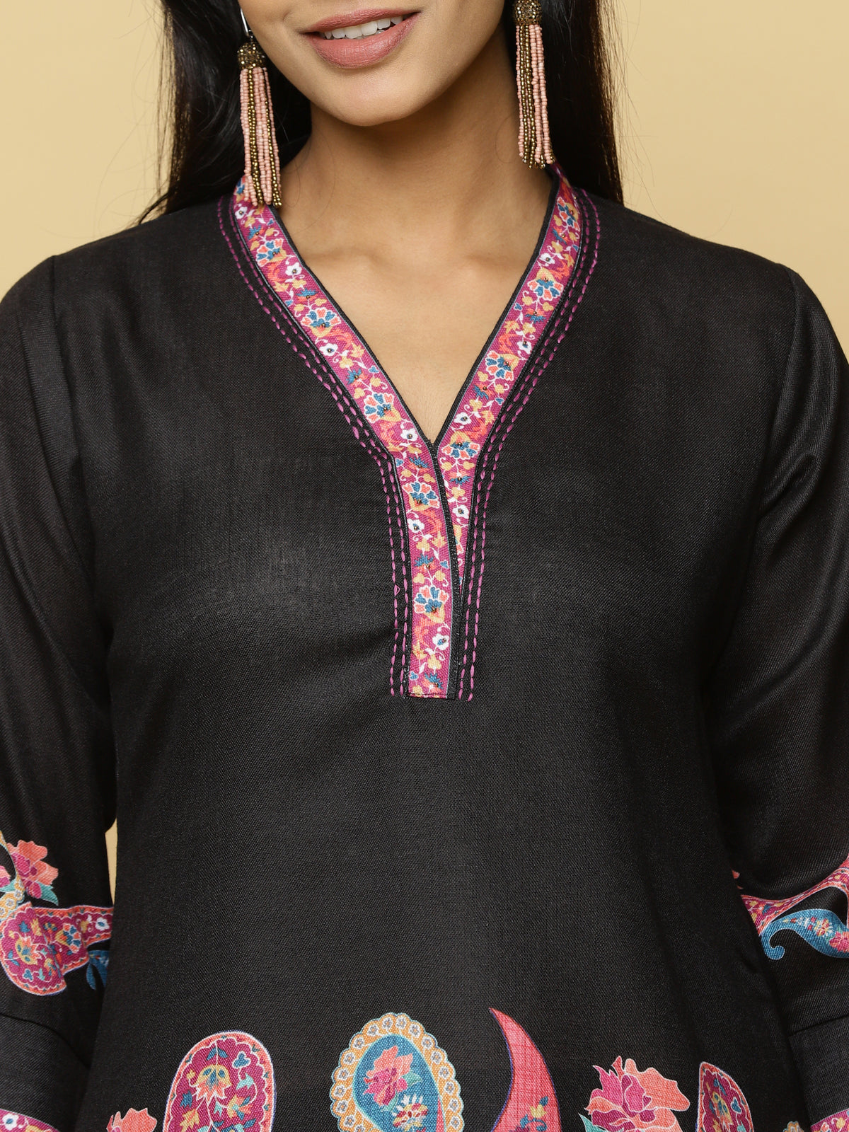 Black Paisley Co-ord Set