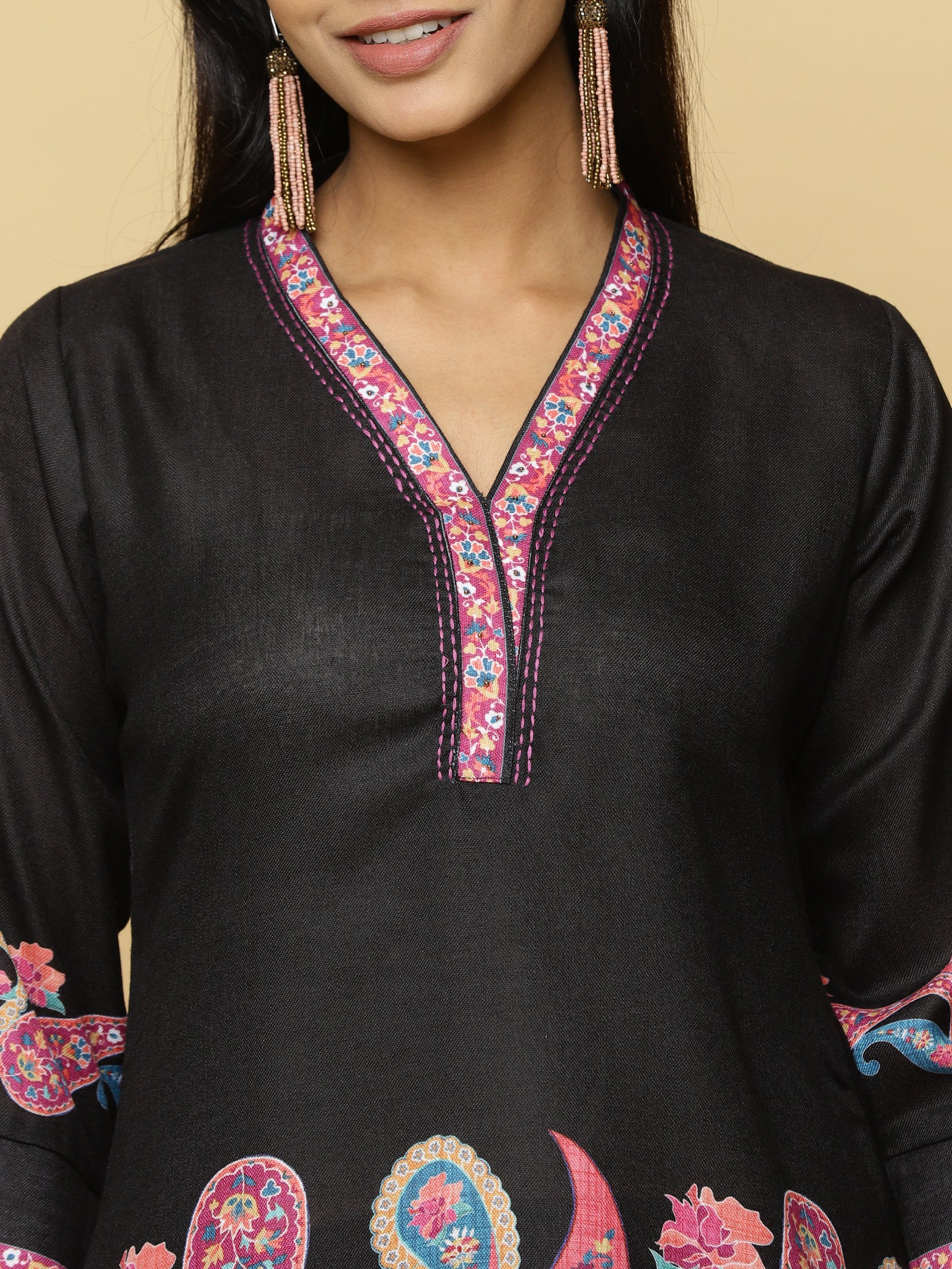 Black Paisley Co-ord Set