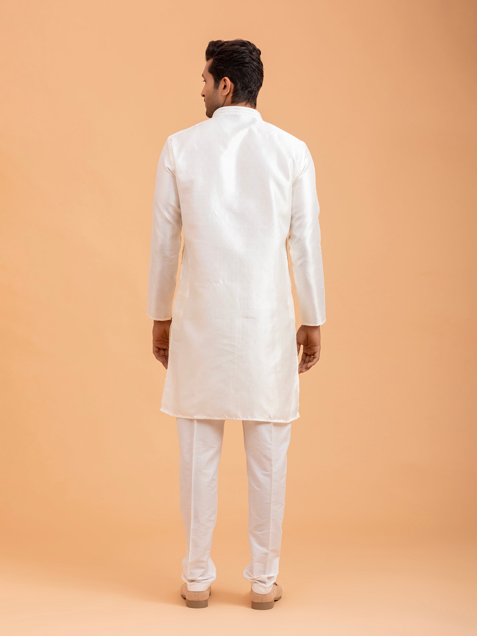 White Serenity Minimalist Kurta Set