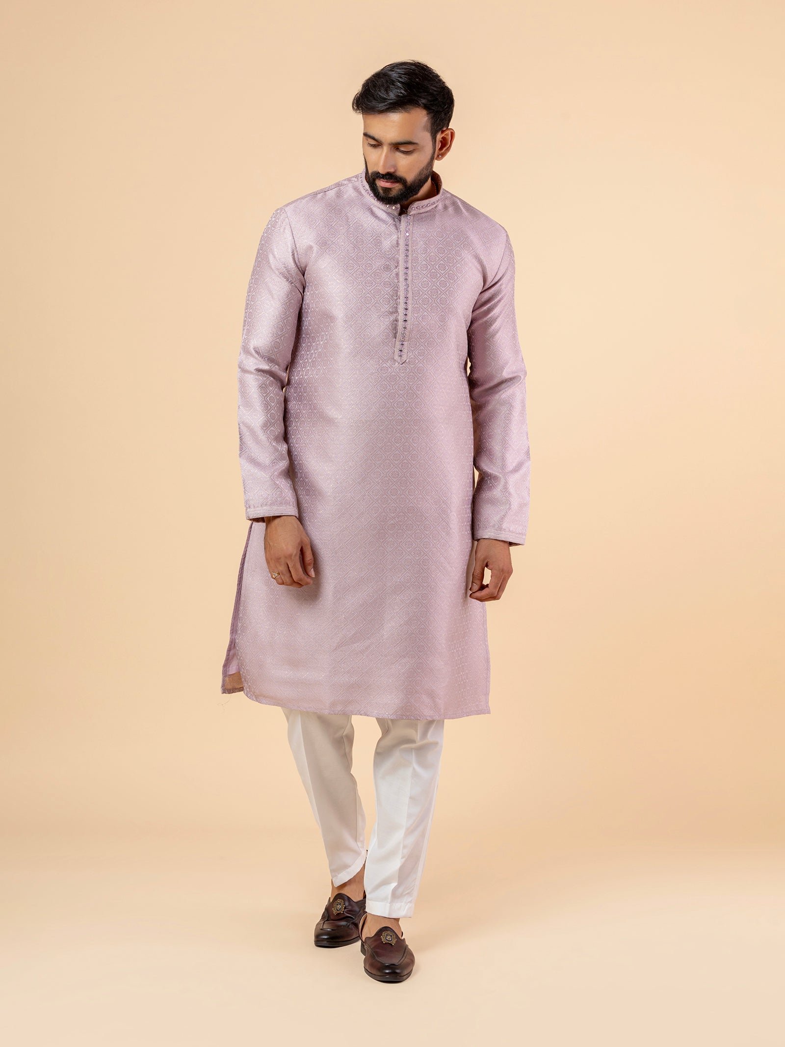 Lavender Shine Prism Kurta Set