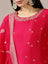 Fuschia Pink Mirror Work A-Line Suit Set