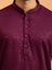 Deep Burgundy Sequin Embellished Kurta