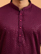 Deep Burgundy Sequin Embellished Kurta