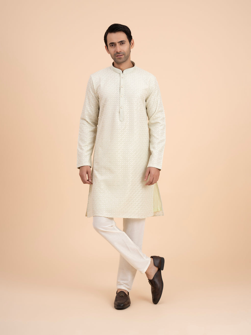 Mint Stripe Kurta Set
