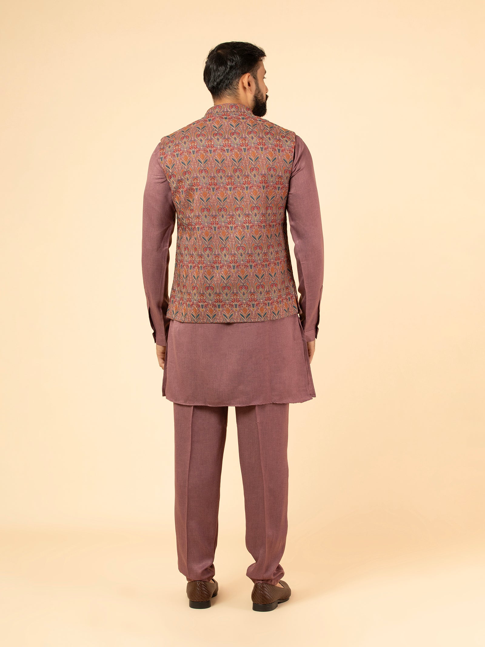 Dusty Rose Tapestry Jacket Set