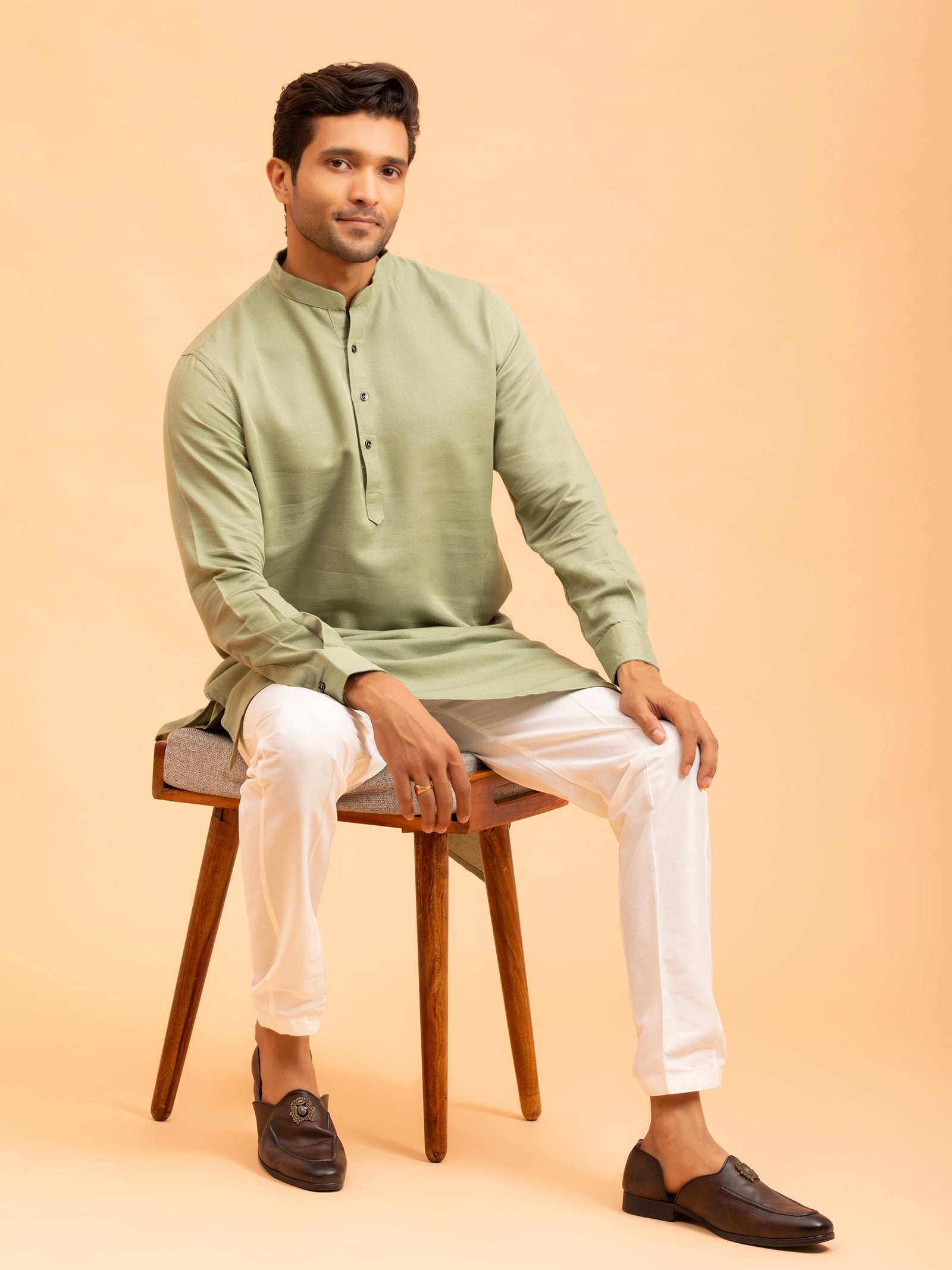 Sage Green Minimalist Kurta