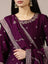 Deep Purple Gota Patti Anarkali Suit Set