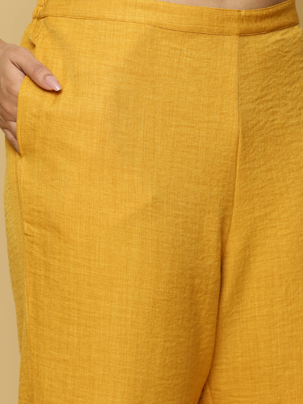 Mustard Mandarin Co-ord Set