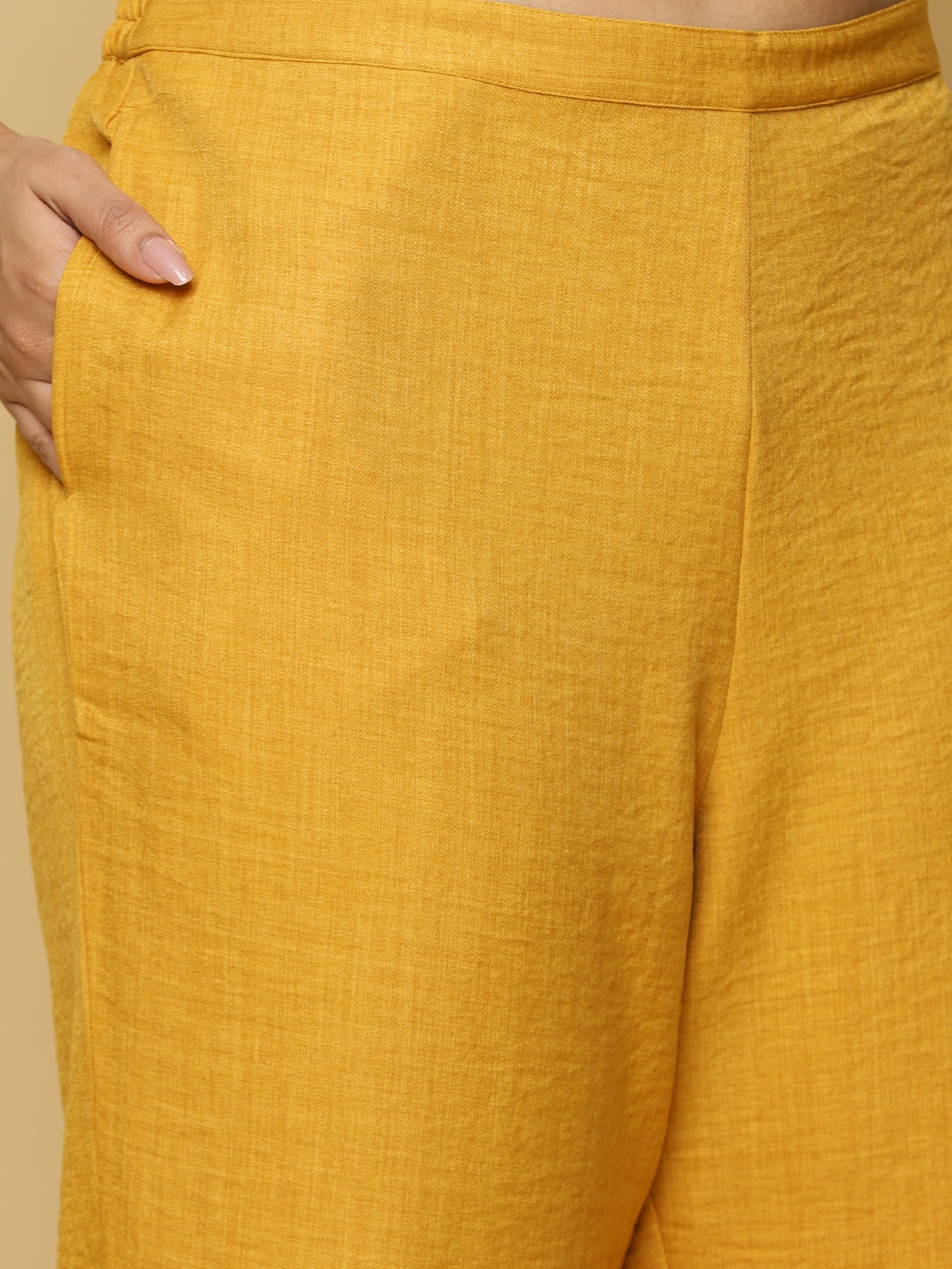 Mustard Mandarin Co-ord Set
