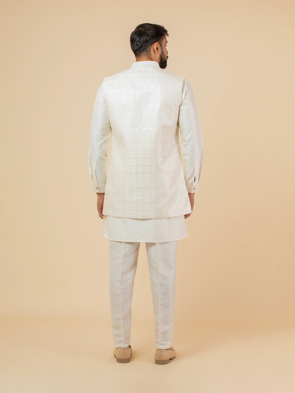 Alabaster Geometric Jacket Set