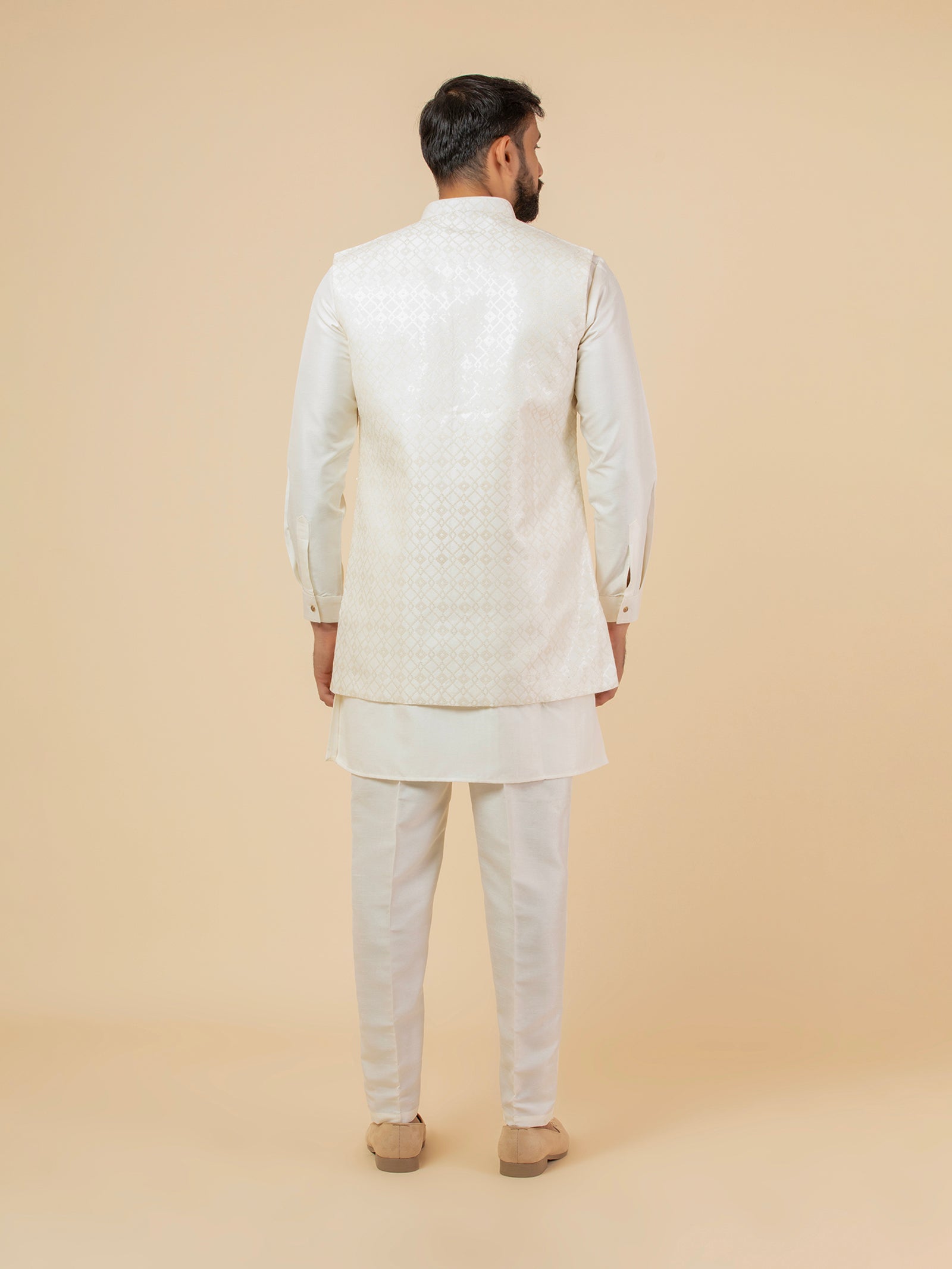 Alabaster Geometric Jacket Set