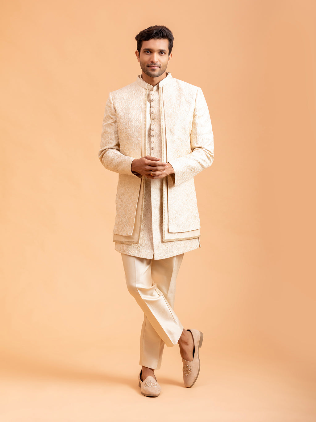 Golden Heirloom Embellished Indo-Western Set