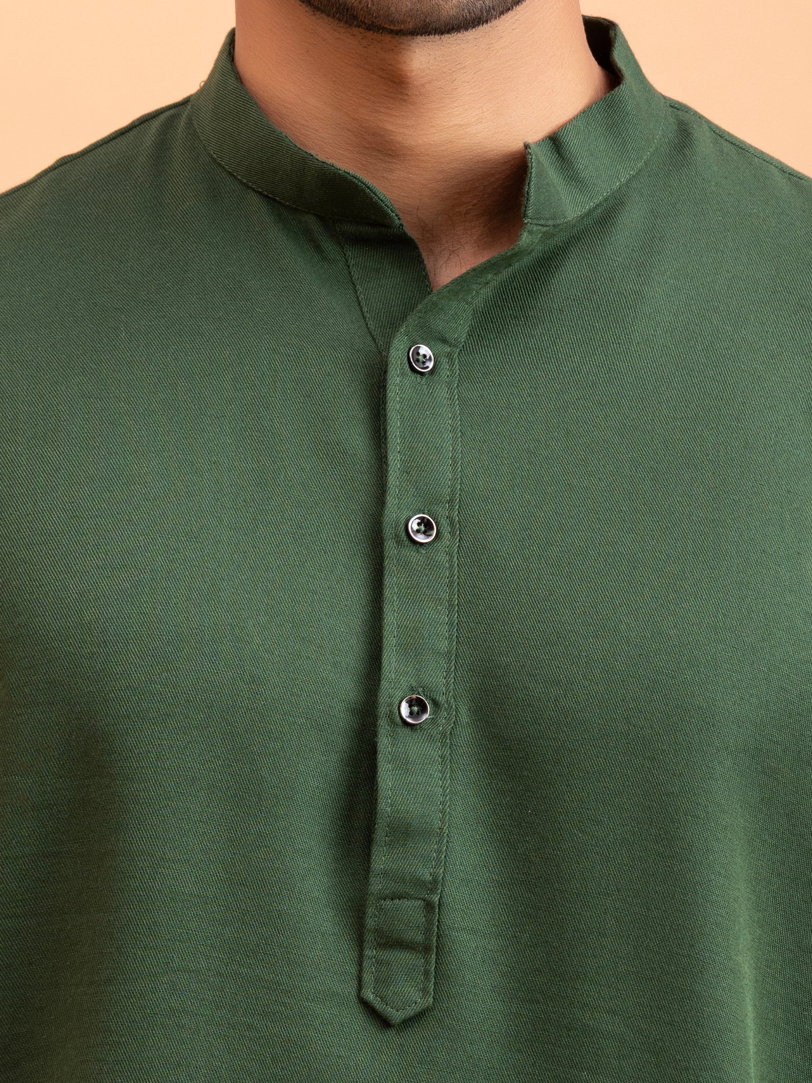 Forest Green Minimalist Kurta