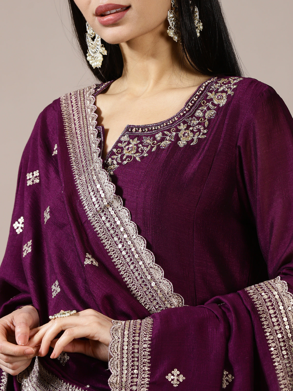 Regal Plum Suit Set