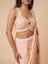 Peach Pre-draped Saree with Embellished Sweetheart Blouse
