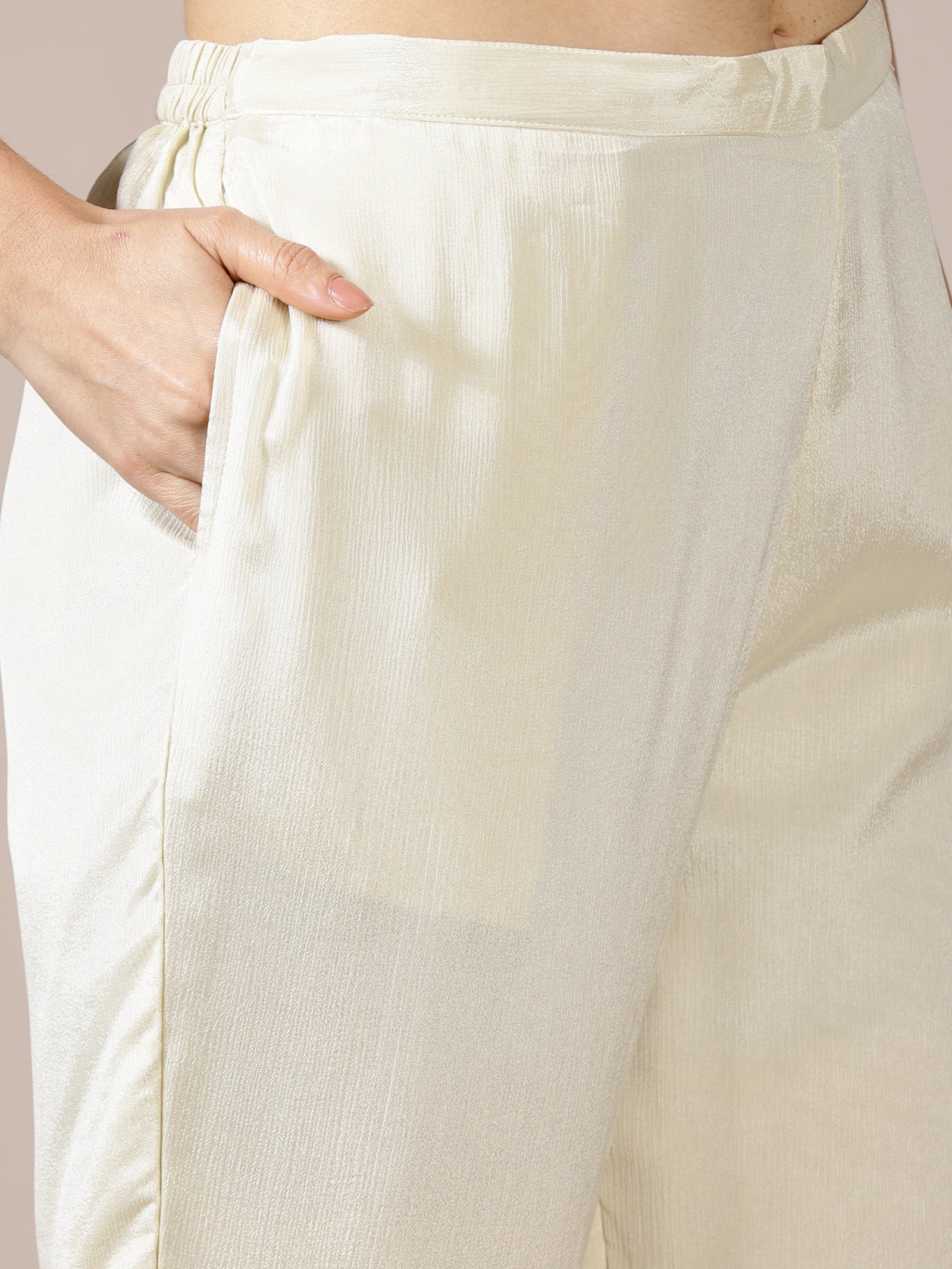 Ivory Embroidered Kurta Set